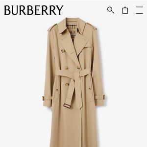 Burberry long waterloo heritage trench coat.